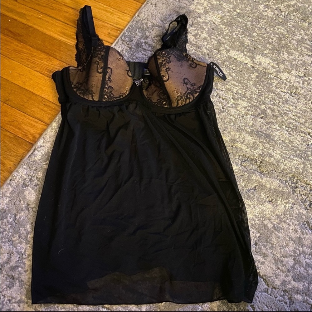 {Adore Me} Black Babydoll